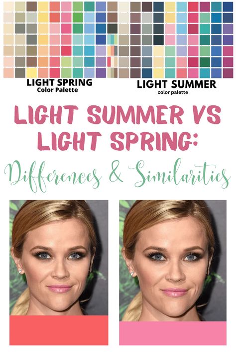 light summer Light Spring Neutrals Color Palettes, Spring Skin Tone Color Palette, Spring Vs Summer Color Analysis, Light Spring Vs Light Summer, Light Summer Colour Palette, Light Summer Outfit Ideas, Light Summer Color Analysis, Cool Spring Color Palette, Light Spring Color Palette Outfits