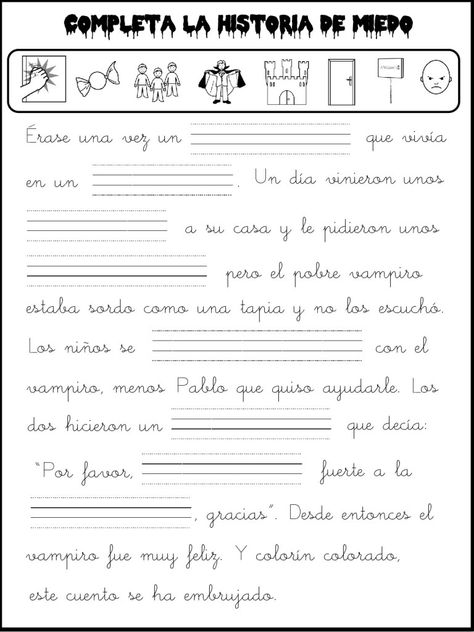 Terroríficas actividades halloween con pictogramas -Orientacion Andujar Spanish Exercises, Spanish Writing, Spanish Lessons For Kids, Spanish Activities, College Hacks, Spanish Lessons, Teaching Spanish, Learning Spanish, Book Girl