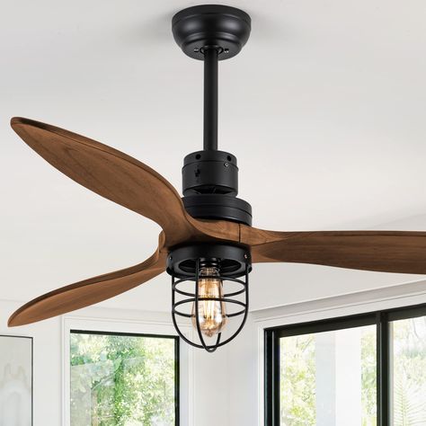 PRICES MAY VARY. 【OUTDOOR CEILING FANS FOR PATIOS】 Outdoor Ceiling Fans for patios with light, The fan or illumination can be turned on separately, Low/Medium /High speeds, 1/3/6H timing, no loud beep, and works stably without shaking even on the high ceiling. [UNIVERSAL FOR ALL SEASONS CEILING FAN] Outdoor Ceiling Fan with Light, The powerful bronze noiseless motor delivers ultra-powerful airflow with quiet performance. Bedroom Ceiling Fan from downward airflow in summer to upward airflow in wi Outdoor Ceiling Fans Covered Patios, Light Modern Bedroom, Bedroom Fans, Ceiling Fan Cover, Outdoor Ceiling Fan With Light, Industrial Outdoor, Bedroom Fan, Rustic Ceiling Fan, Wood Ceiling Fans