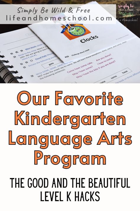 Find out why we love this kindergarten language arts curriculum so much!! Kindergarten Literacy Worksheets, Homeschooling Kindergarten, The Good And The Beautiful, Kindergarten Homeschool Curriculum, Literacy Activities Kindergarten, Homeschool Preschool Curriculum, Literacy Centers Kindergarten, Kindergarten Language Arts, Literacy Worksheets