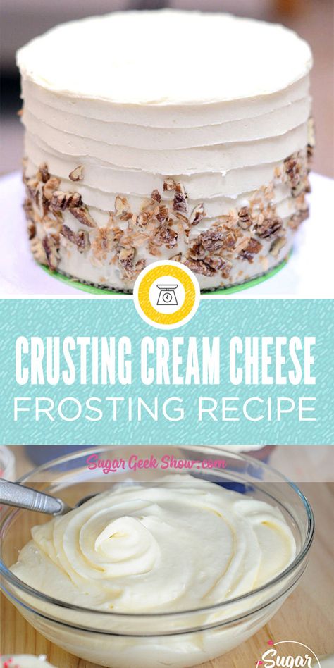 Stiff Buttercream Recipe, Crusting Buttercream Recipe, American Buttercream Recipe, Crusting Buttercream, Cream Cheese Butter, Cream Cheese Buttercream Frosting, Cream Cheese Desserts, Cream Cheese Buttercream, Cake Frosting Recipe