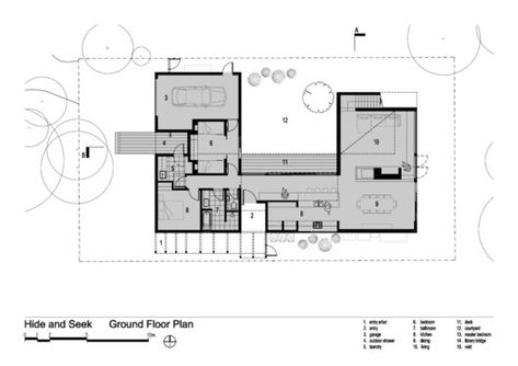 Gallery of Hide and Seek House / Bower Architecture - 15 Bower Architecture, Breeze Block Wall, Hill Resort, Modern Minimalist House, Architecture Elevation, Hills Resort, Minimalist House, Architectural Section, House Modern