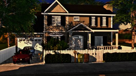 Sims 4 Family House, Sims 4 Houses Layout, The Sims 4 Lots, Sims 4 Cas Mods, Sims 4 Family, Neon Bedroom, Sims 4 House Building, Mansion Designs, Sims Building