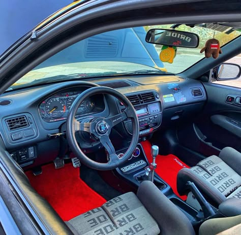 Honda Civic Ek Interior, Ek Civic Interior, 2000 Honda Civic Ex Coupe, Jdm Interior, Honda Civic Interior, Civic 99, Bmw E36 Compact, Honda Civic 1998, Civic 2000