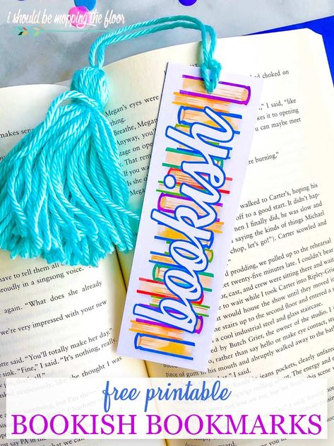 Bookish Bookmarks, Bookmark Holder, Mopping The Floor, Free Printable Bookmarks, Coloring Bookmarks, Budget Friendly Gift, Printable Bookmarks, Bookmark Template, Corner Bookmarks