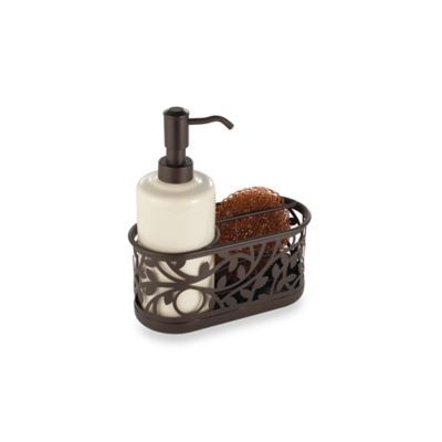 Interdesign   Vine Kitchen Sink Soap Dispenser Pump And Sponge Caddy In Bronze Kitchen Navy, Kitchen Soap Holder, Navy And Rose Gold, Target Bathroom, Kitchen Sink Soap, Sponge Caddy, Iron Home Decor, Sink Soap Dispenser, Bathroom Caddy