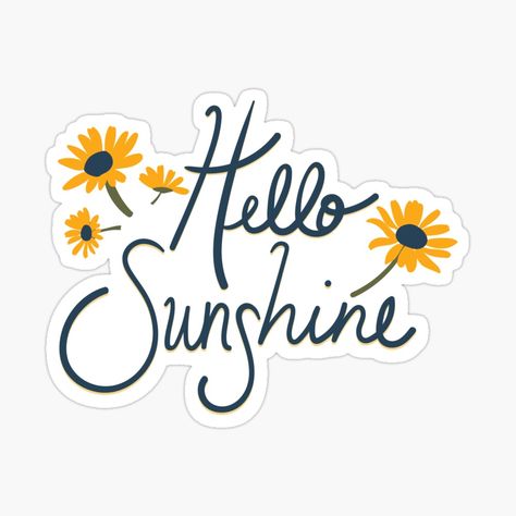 Get my art printed on awesome products. Support me at Redbubble #RBandME: https://www.redbubble.com/i/sticker/Hello-Sunshine-Stem-Daisy-by-StudioPosies/48441660.JCQM3?asc=u Daisy Sticker, Homemade Stickers, Inspirational Stickers, Tumblr Stickers, Scrapbook Stickers Printable, Floral Stickers, Daisy Flowers, Hello Sunshine, Love Stickers