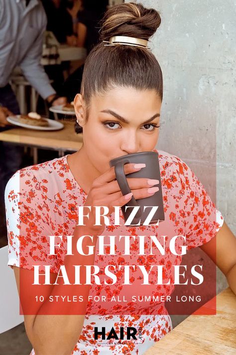 From anti-frizz hair serums to rinsing my hair with lukewarm water in the shower, here's everything to keep frizz from taking over your mane! Hairstyles For Frizzy Hair, Long Summer Hair, Hair Serums, Frizz Hair, Anti Frizz Hair, Diy Scrub, Anti Frizz, Frizzy Hair, Hair Serum