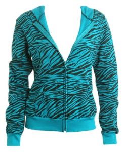 Blue Zebra Striped Hoodie Blue Scene Outfits, Galaxy Print Clothes, Scene Clothes 2000s, Blue Mcbling, Blue Scenecore, 2010 Clothes, Zebra Clothes, Scene Jacket, Scene Outfits 2000s