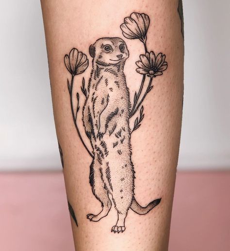 Leah Samuels on Instagram: “Meerkat for Marisol!  Done at @__baby__la . . . . #tattoo #tattoos #tattooart #tattooartist #tattooed #tattooer #tattooing #tattooist…” Meerkat Tattoo, Stunning Tattoos, La Tattoo, Forearm Tattoo Women, Cute Small Tattoos, Vintage Portraits, Tattoo Design Drawings, Forearm Tattoo, Blackwork Tattoo