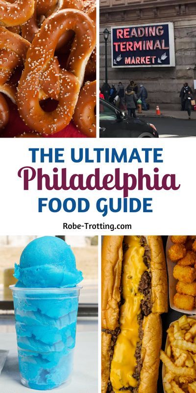 Click here for the ultimate Philadelphia food guide. Find out what to eat in Philadelphia and answer the age-old question "who makes the best cheesesteak in Philadelphia?" Learn about Philadelphia food tours and where to find the best restaurants in Philadelphia. It's all in this perfect guide to Philly foods | Best food in Philadelphia | Where to eat in Philadelphia | Philly food | Best food in Philly | Philly food guide | Philadelphia restaurants | Reading Terminal Market | Philadelphia Cheap Eats, Philly Travel Guide, Food In Philadelphia, Things To Do In Philly Philadelphia, Philadelphia Eagles Food Ideas, Philadelphia Travel Guide, What To Do In Philadelphia, Reading Terminal Market Philadelphia, Philadelphia Food Recipes