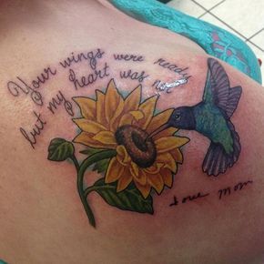 Pretty sunflower tattoo design with a bird flying above it. Girl Wrist Tattoos, Tattoo With Sunflower, Lotus Flower Tattoo Wrist, Small Nature Tattoo, Sunflower Tattoo Ideas, Simple Wave Tattoo, Small Lion Tattoo, Small Lotus Flower Tattoo, Wrist Tattoos Girls