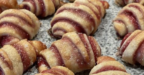 Raspberry rugelach: an absolute hit even novice bakers can tackle Raspberry Rugelach, Rugelach Cookies, Rugelach Recipe, Hazelnut Butter, Star Cookies, Silicone Baking Mat, Raspberry Jam, Shaped Cookie, Chocolate Hazelnut