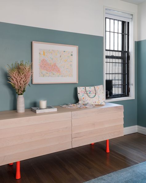 Maximizing and Personalizing a 900-Square-Foot Apartment Tali Roth, Blue Benjamin Moore, Apartment On A Budget, Back House, Color Combinations Paint, Apartment Hunting, Perfect Paint Color, Monochromatic Color Scheme, Garage Bathroom