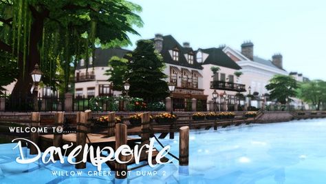 Sims 4 Willow Creek, Sims Lots, Sims Houses, Sims 4 House Building, Sims Building, The Sims 4 Download, Sims Four, Sims 4 Downloads, Willow Creek