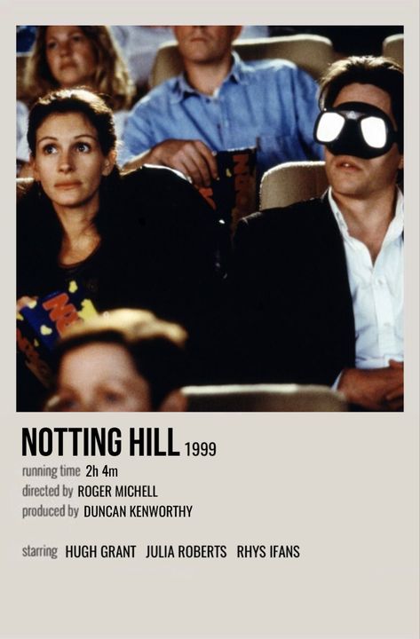 minimal polaroid movie poster for notting hill Notting Hill Movie, Film Polaroid, Rom Coms, Movie Board, Polaroid Posters, Filmy Vintage, Iconic Movie Posters, Movie Card, Film Posters Minimalist