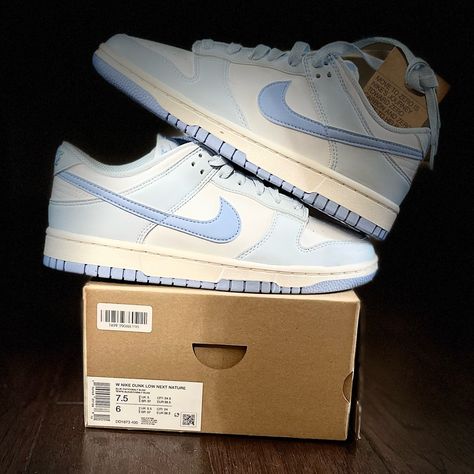 New Nike Dunk Lows. Women’s 7.5. Blue Tint. Never Worn. Dunk Lows Women, Nike Dunk Lows, Dunk Lows, Nike Dunk Low, Dunk Low, Nike Dunk, New Nike, Nike Dunks, Cute Shoes