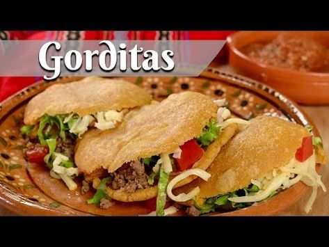 Fried Gorditas Recipe Mexican, Chicken Gorditas Recipe Mexican, Gorditas Recipe Mexican Easy, How To Make Gorditas With Maseca, How To Make Gorditas, Maseca Gorditas Recipe, Easy Gorditas Recipe, Homemade Gorditas, Authentic Mexican Chicken Recipes