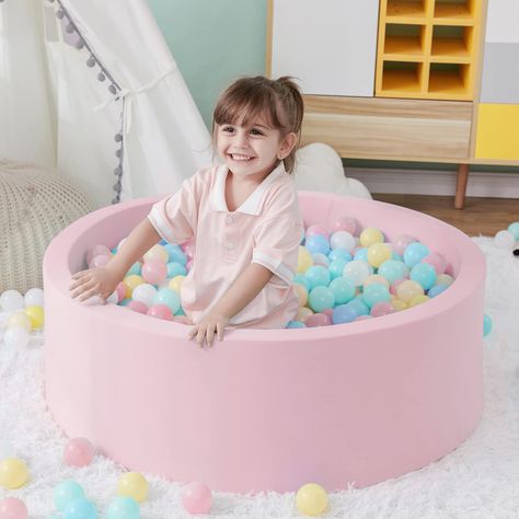 PRICES MAY VARY. [Wonderful Space for Children] Ball Pits for Toddler provides a space for children to release their emotions and play happily. Which can bring joy to children without going out. As they explore and play in the ball pit pool, helping your child to develop their cognitive and motor skills. Product Size:35.4" x 11.8" x 1.97" (Outer Diameter x Height x Wall Thickness). Ball pits will hold up to 600pcs 5.5cm balls or 400pcs 7cm balls. Ball not included. [Safe and Comfortable] Baby ba Foam Ball Pit, Ball Pit For Toddlers, Kids Ball Pit, Baby Ball Pit, Ball Pits, Baby Playpen, Baby Ball, Ball Pool, Kids Gift Guide