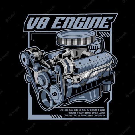 V8 Engine Wallpaper, Mesin Motor Vector, Autos Wallpapers, Engine Illustration, Engine Logo, Thug Life Wallpaper, Automotive Illustration, Bike Drawing, Thai Design