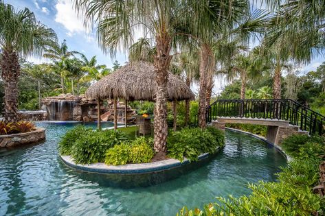 Tokyo Home, Insane Pools, River Pool, Lazy River Pool, Florida Pool, Outdoor Structure, Lagoon Pool, Tropical Backyard, Lazy River