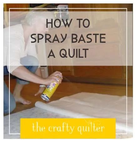 How to spray baste a quilt - The Crafty Quilter Basting A Quilt, Arrow Quilt, Quilting Math, Quilt Layers, Quilt As You Go, Quilt Projects, Spray Adhesive, Quilting For Beginners, Quilting Techniques