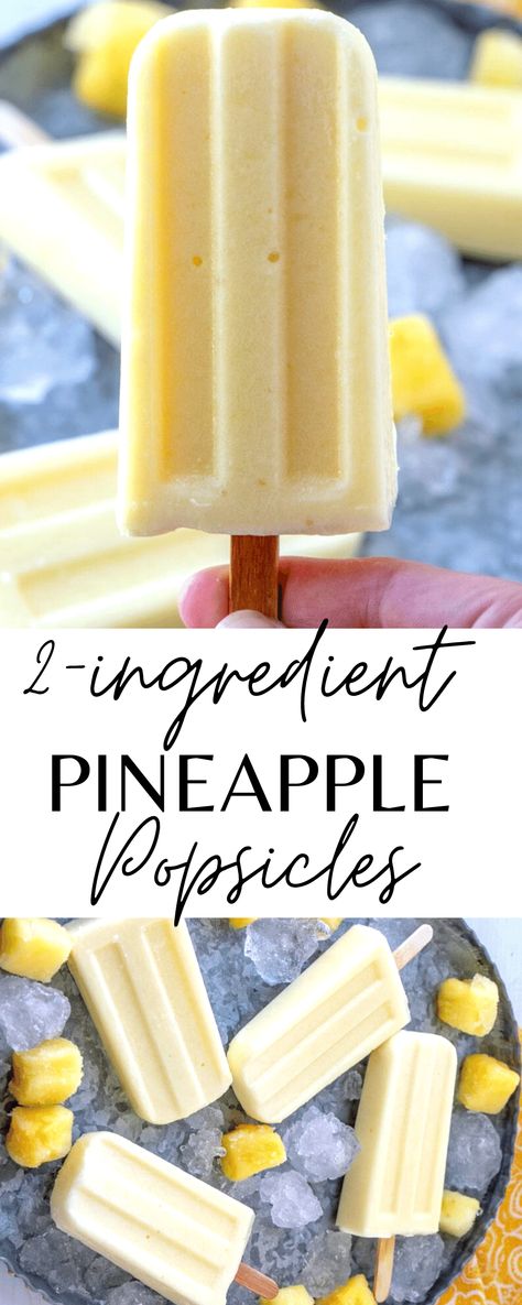 pineapple popsicles Dairy Free Popsicles, Pineapple Popsicles, Fruit Popsicle Recipes, Healthy Popsicle Recipes, Healthy Popsicles, Fruit Popsicles, Homemade Popsicles, Low Carb Zucchini, Ice Cream Popsicles