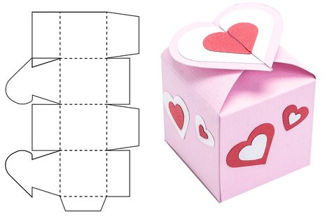 Heart Box Template Printable Free, Heart Paper Box Template, Heart Shape Box Diy, Heart Gift Box Template, Small Heart Template Free Printable, Christmas Gift Box Template, Gift Box Templates, Heart Box Template, Valentine Wreath Tutorial