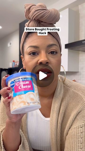 Janelle Nichole on Instagram: "let’s make store bought frosting better! 

1 tub vanilla frosting
1/4 - 1/2 c powdered sugar (depends on how sweet you want it)
1 tsp vanilla (extract or paste)
Mix all ingredients together well

#hack #hacks #hacksandtips #tipsandtricks #tips #dessert #desserts" How To Make Bought Icing Taste Homemade, Cream Cheese Frosting Chocolate, Making Store Bought Frosting Better, Making Canned Frosting Better, Jar Frosting Hack, Store Frosting Improve, Best Frosting To Decorate A Cake, Store Bought Icing Taste Homemade, How To Make Store Bought Icing Better