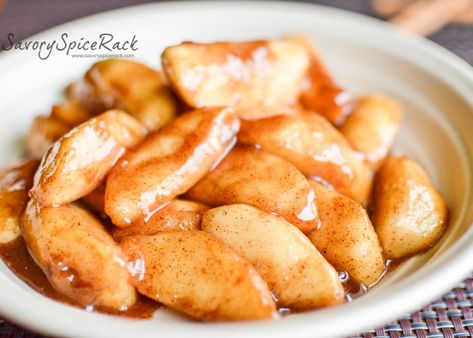 Brandied Cinnamon Apples - Savory Spicerack Brandy Recipe, Apple Cinnamon Recipes, Fried Apples, The Hardest Part, Apple Desserts, Budget Friendly Recipes, Fruit Snacks, Cinnamon Apples, Side Dishes Easy