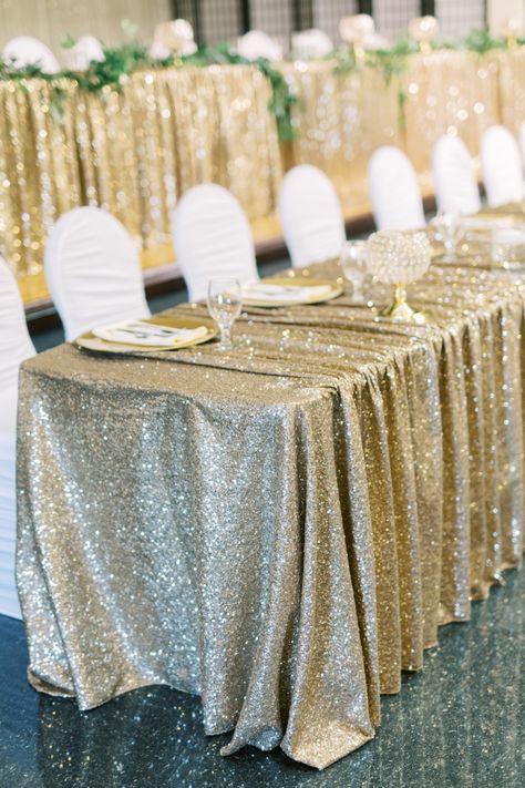 Gifts Table, Gold Table Cloth Decorations, Gold Table Cloth, Sparkly Wedding Table Cloth, Gold Satin Tablecloth Wedding, Gold Sparkle Table Cloth, Gold Chair Covers, Wedding Bridal Table, Table Covers Wedding