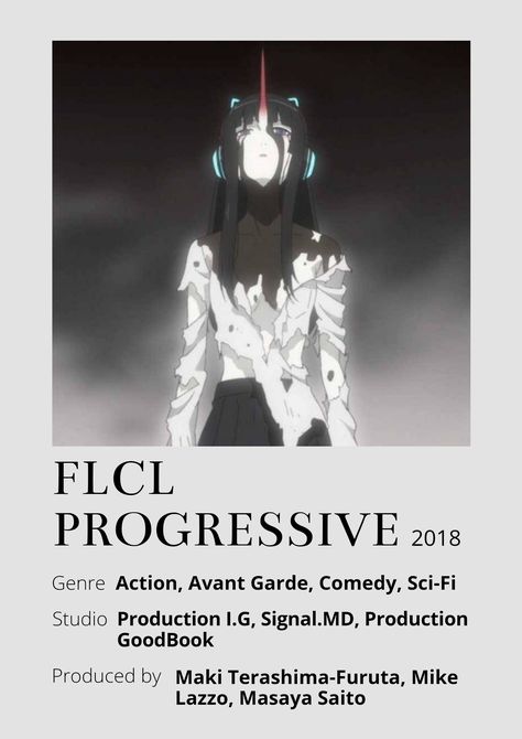 FLCL Progressive Anime Minimalist poster 😊 Information taken from myanimelist.net and wikipedia.org Flcl Progressive, Poster Information, Anime Minimalist Poster, Book Of Shadows, Minimalist Poster, Sci Fi, Movie Posters, Anime, Film Posters