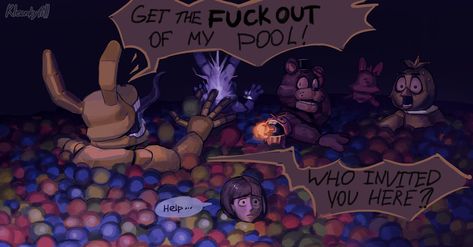 Into The Pit Fanart, Pit Fanart, Fnaf Movie, Ball Pit, The Pit, Not Mine