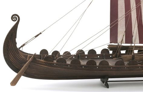 Oseberg Viking Ship (Billing Boats 1:25) - Billing Boats Blue Clay, Viking Ship, The Ship, 100 Years, 50 Years, Norway, Vikings, Boats, Stone