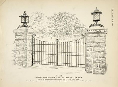 #Driveway #Gates - #GATE4LESS http://gateforless.com/ Driveway Gates Entrance, Iron Gates Entrance, Drive Way Gates, Entry Idea, Iron Gates Driveway, Property Gates, Metal Driveway Gates, Farm Entrance, Ranch Gates