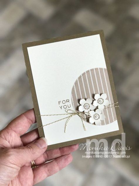 A Paper Pumpkin Thing Blog Hop May 2017 Craft Cards Handmade, Card Easy, Card Flowers, Simple Layout, Pumpkin Cards, 카드 디자인, Simple Gift, Flower White, E Card