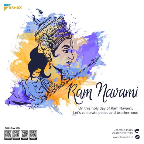 🙏May the divine grace of Lord Rama always be with you. Wish you a very happy and prosperous Ram Navami.✨ #ramnavami #ram #sita #Fermex Ram Navami Photo, Ram Navami Images, Ram Navmi, Happy Ram Navami, Lord Ram, Ram Navami, Sri Rama, Name Pictures, Family Wishes