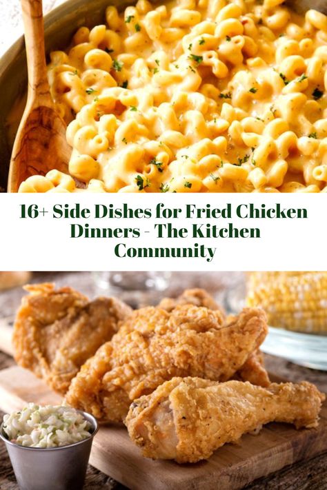 Fried Chicken Buffet Ideas, Sides For Chicken Fried Steak, What Goes Good With Fried Chicken, Fried Chicken Dinner Ideas Meals, Shake And Bake Chicken Sides, Fried Chicken Sides For Party, Fried Chicken Party Ideas, Chicken Tender Side Dishes, What Sides Go With Fried Chicken