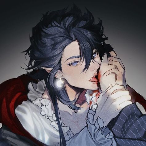 Hot Vampire Aesthetic Male, Vampire Boy Art, Elf Boy Art, Vampire Boy Aesthetic, Male Vampire Aesthetic, Vampire Aesthetic Male, Vampire Reference, Anime Guy Long Hair, Male Vampire