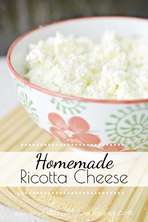 Home Made Ricotta Cheese, Make Ricotta Cheese, Homemade Ricotta Cheese, Creme Fraiche Recipes, Cheese Recipes Homemade, Ricotta Cheese Recipes, Cheese Making Recipes, Homemade Ricotta, Ricotta Recipes