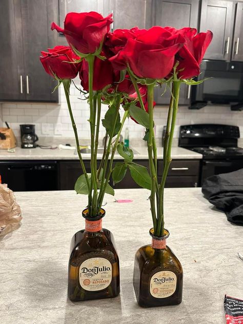 Reposado Tequila, Alcohol Bottles, Liquor Bottle, Liquor Bottles, Girls In Love, Red Rose, Wall Collage, Tequila, Girls Night