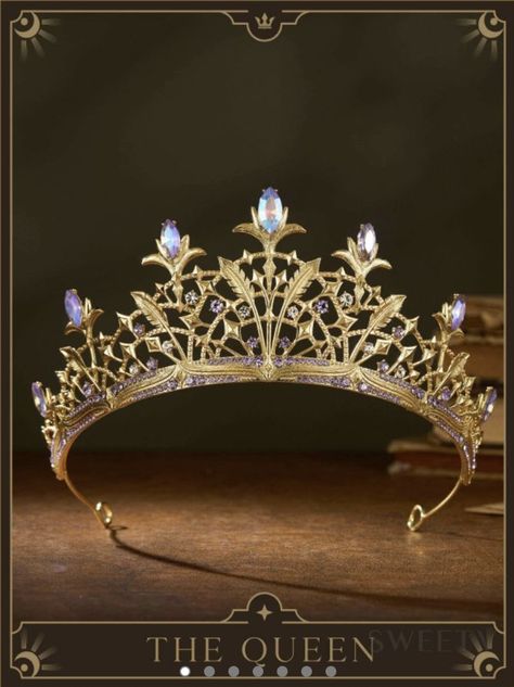 Tarot Crown, Aesthetic Crowns, Fantasy Crowns, Kids Tiara, Queen Crowns, Night Jewelry, Crowns And Tiaras, Fantasy Crown, Crown Aesthetic