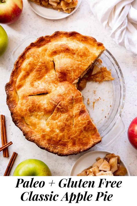 Pie Crust For Pot Pie, Crust For Pot Pie, Paleo Apple Recipes, Paleo Pie Crust, Paleo Apple Pie, Paleo Pie, Brownie Fudge, Gluten Free Apple Pie, Paleo Apple