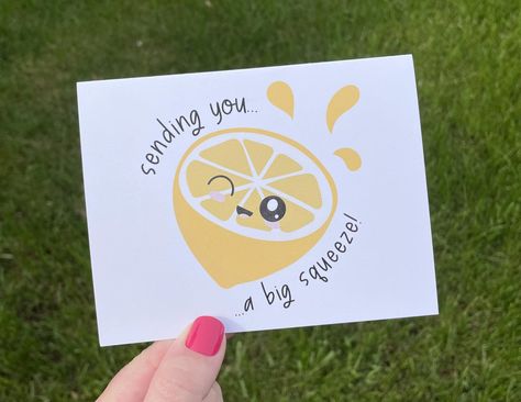 Just Saying Hi Cards Diy, Think Of You Cards Handmade, Cards To Cheer Someone Up, Just Because Homemade Cards, Cute Funny Cards For Friends, Cute Thinking Of You Cards, Cricut Thinking Of You Cards, Diy Just Because Cards, Get Well Doodle