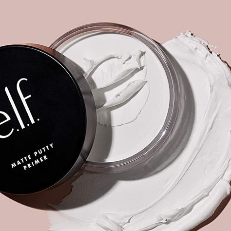 e.l.f, Matte Putty Primer, Skin Perfecting, Lightweight, Oil-free formula, Mattifies, Absorbs Excess Oil, Fills in Pores and Fine Lines, Soft, Matte Finish, All-Day Wear, 0.74 Oz Matte Putty Primer, Make Up Haul, Elf Primer, Putty Primer, Alcohol Free Mouthwash, Elf Face, Matte Primer, Skin Shine, Matte Makeup