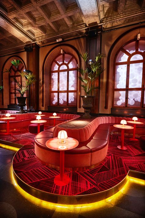 Architecture Restaurant, Nightclub Design, Bar Design Awards, Bar Interior Design, Luxury Bar, Cocktail Bars, Pink Sofa, 강아지 그림, Interior Decorator