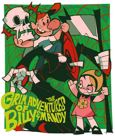 Billy And Mandy Fanart, The Noodle Art, Noodle Art, Billy And Mandy, Grim Adventures, Estilo Cartoon, The Noodle, Dope Cartoon Art, Graffiti Drawing