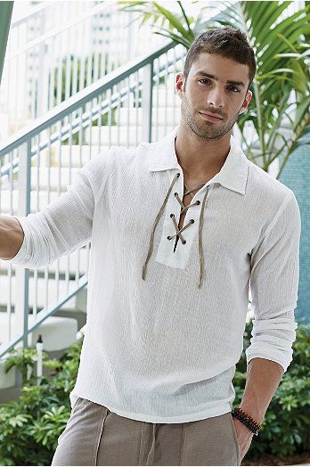 Mens Tunic Shirt, Mens Tunic, Drawstring Shirt, Slim Fit Shirts, Mens Kurta Designs, Indian Men Fashion, Men Fashion Casual Shirts, Linen Shirt Men, Mens Linen