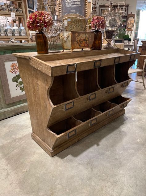 Manville Mercantile Counter | The Alley Exchange - The Alley Exchange, Inc Farmstead Kitchen, Rustic Farmhouse Furniture, Retail Store Interior Design, Store Counter, Farm Store, Retail Store Interior, Wood Counter, Store Ideas, Store Design Interior