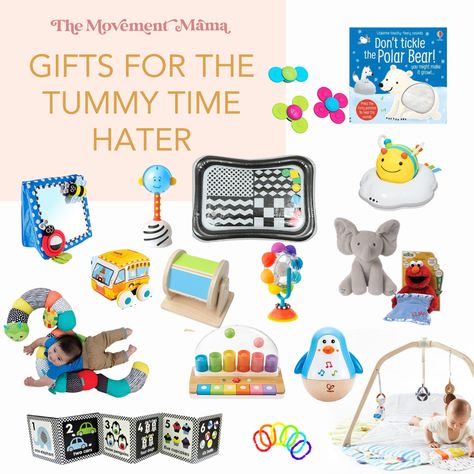 Gift Guide for the Baby Who Hates Tummy Time — The Movement Mama | Developmental Support in Babies and Toddlers Touch And Feel Book, Mom Guilt, Little Library, Play Tent, Baby Crying, Tummy Time, The Movement, Play Mat, Baby Grows